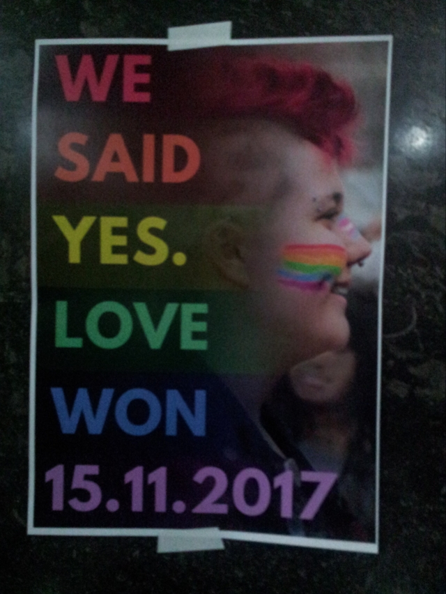 marriage equality love won 15.11.2017